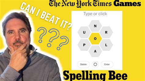 nytimes spelling bee game answers